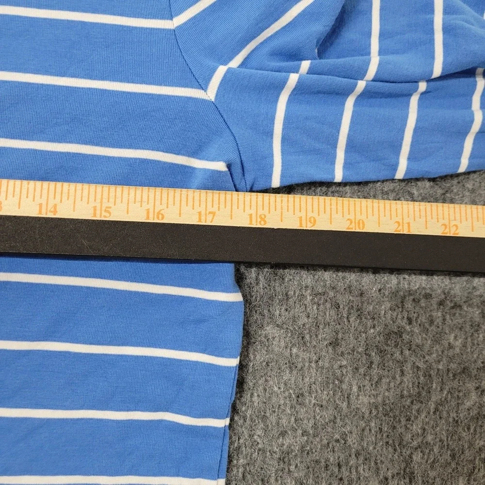 Lauren Ralph Lauren Shirt Womens Size S Blue White Striped Long Sleeve Crewneck